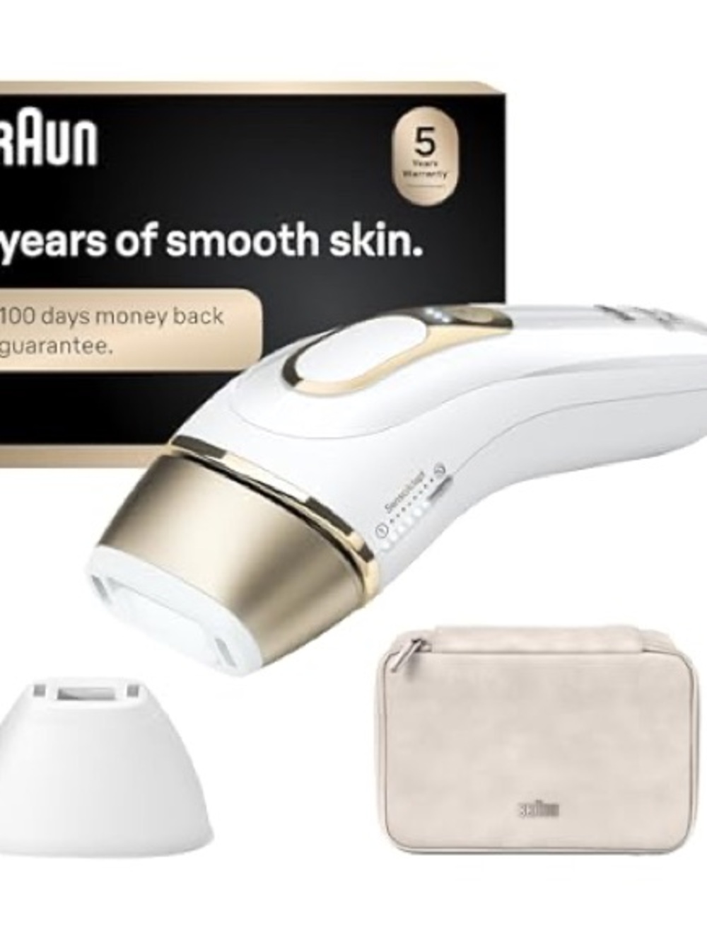 Braun White & Gold IPL Hair Removal Device - Smooth Skin